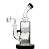 Double 12 Arms Tree Perc Thick Glass Bongs 8 Inch Oil Rigs 14mm Joint Dab Rig Water Pipes With Bowl Or Quartz Banger