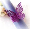 Butterfly Hollow Napkin Rings 3D Paper Napkin Buckle for Wedding Baby Shower Party Restaurant Table Decor