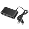 4 portar för GC Gamecube till för Wii U PC USB-switch Game Controller Adapter Converter Super Smash Brothers High Quality Fast Ship