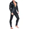 Odzież egzotyczna Mężczyźni / Kobiety Sexy Odzież Catsuit Bielizna Wetlook Shiny PU Skórzany Body Clubwear Kombinezon Plus Rozmiar S-6XL