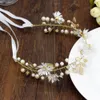 Greek Goddess Olive Leaf Branch Hairband Crown Red White Flower Headpiece Bridal Wedding Headband Gold Hair Accessories Jewelry