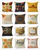 48 estilos de capa de almofada para feliz dia de ação de graças, decoração de outono, linho, agradecimento, sofá, capas de almofada para carro, da mais alta qualidade