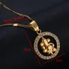 Goud Kleur Ketting Hanger Voor Vrouwen Meisje Indiase Yoga Hindo Hindoe Boeddhistische Aum OM India Religie Sieraden