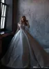 Dubai aranha sparkly princesa uma linha de vestidos de noiva manga curta fora do ombro plus size vestido de noiva vestidos de noiva vestidos de novia