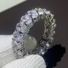 Unique Top Sell Vintage Jewelry Couple Rings 925 Sterling Silver Dragon Claw Oval Cut White Topaz CZ Diamond Women Wedding Bridal 1695431