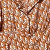 2020 봄 여름 짧은 소매 노치 - 옷깃 레트로 페이즐리 인쇄 패널 버튼 무릎 길이 드레스 여성 패션 드레스 W1815109
