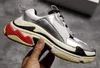 Hot Sale-New Triple S Running Shoe Paris Man Kvinna Sneaker Högkvalitativa Blandade Färger Tjock Heel Grandpa Trainer Skor Storlek 35-45 08