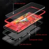 Magnetisk adsorption Fram- och bakre tempererat glasfodral för Samsung Galaxy S8 S23 Ultra S22 S21 Plus note 20