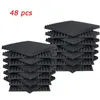 48 PCS Painéis acústicos de painéis de som Cede de comprovantes 1 "x 12" x 12 "4865210