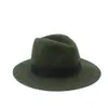 Fashion-Brim Floppy Felt Trilby Bowknot Fedora Hat For Elegant Womem Ladies Winter Auturmn Cashmere Gangster Church Hat 5 S18101708