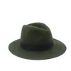 エレガントなWomem LadiesのためのファッションブリムフロッピーフェルトTrilby Bowknot Fedora帽子冬のオートルムのカシミアギャングチャーチハット5 S18101708