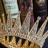 Europeisk stil retro blinkande bling bling brud rund kronkyrka bröllop prinsessan huvudbonad tiaras huvudtillbehör3397041