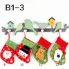 Christmas Stockings Gifts Snowman Elk Santa Claus Stocking Bags Hotel Restaurant Cutlery Bag Christmas Tree Hanging Ornament Home Party Dec