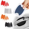 4Pcs/Set Car Handle Protection Film Universal Invisible Auto Carbon Fiber Door Stickers Scratches Resistant Sticker