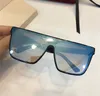 Luxe - Nouvelles lunettes de soleil de luxe Marque Designer Mode Big Frame Plate Lunettes Conception de lentilles siamoises Style avant-gardiste Protection UV400 avec boîte