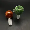 US Color Glass Bowl 14mm 18mm Mężczyzna Wig Miseczki Zielony Amber Heady Glass Bong Bowl Piece Tobacco Akcesoria do palenia dla bongs