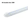 FEDEX SHIP LED T8 Tube 2ft 3ft 4FT 22W 25W 36W blanc froid nature blanc chaud blanc Double rangée de tubes LED