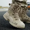뜨거운 판매-OTS 특수 부대 육군 전술 사막 전투 부츠 야외 하이킹 신발 암소 가죽 스노우 부츠