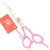 7.0INCH Professionell Pet Grooming Saxar Set Pet Fur Clippers Dog Shears Straight Thinning Curved Scissors