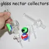 Nectar en verre avec pointes de Quartz de 10mm 14mm, Clip Keck pour narguilé, récipient en Silicone de 5ml, récupération de Nectar pour fumer