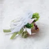 Hochzeit Braut Handgelenk Corsage Blumen Perlen Armband Handgelenk Blumensträuße Brautjungfer Mädchen Künstliche Braut Handgelenk Blumen Hochzeitsgeschenk Dekoration