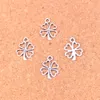 280pcs Charms lucky irish four leaf clover Antique Silver Plated Pendants Making DIY Handmade Tibetan Silver Jewelry 17*14mm