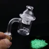 10mm 14mm 18mm male female Quartz Banger Nail with Cyclone Spinning Carb Cap and Terp Pearl Insert For Glass Bongs Smoking 2pcs cheapest