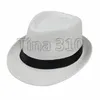 Kvinnors sommar strand solskydd hatt gå ut resor dekoration sol hatt ren färg strand halm hatt t3i5245