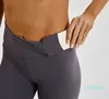 28 Pantaloni da yoga per ragazze da donna di colore nudo Tinta unita Sport Abbigliamento da palestra Leggings Vita alta Elastico Fitness Lady Collant generale Allenamento fc014195494