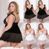 Plus maat 3xl-5xl sexy lingerie slaapkleding kant damesjurk ondergoed babydoll #r45