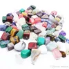 Природные каменные подвески нерегулярно красиво нефрито -натуральный камень подвеска для ожерелья без цепи агат камень Quartz Opal Jewelry