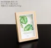 Photo frame set table creative European small luxury modern simple glass wood frame wall wooden wood color ornaments