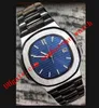 18 stijl designer horloges luxe horloge 5711 zilveren riem super lichtgevende roestvrij Asia 2813 beweging mechanische automatische horloge horloges