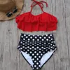 Bayan mayo yüksek bel bikini 2020 artı boyutlu mayo kadınlar fırfır vintage mayolar yüzme takım elbise kadın bikinis May695906216