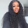 Brazilian Hair Deep Wave Lace Frontal Ear to Ear Free Part 13x4 Remy Human Hair Natural Color Curly Frontal