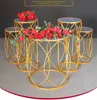 Bruiloft tafel Centerpieces acryl ijzeren kolom achtergronden tafel bloemenvaas houder cake cupcake desserttafel hoge Cake Stand craft288c