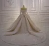 Off Shoulder Ball Gown Wedding Dresses Long Sleeves Lace Appliqued Bridal Dresses Beaded Sequins Plus Size Wedding Gowns robe de mariee