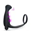 Silicone Sexy Toy Ass Anal Vibrator Butt Plug Male Flexible Prostate Massager A654