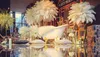 結婚式の中心的な結婚式のパーティーのイベントの装飾お祝い装飾Z134のためのカラフルな20-22インチ（50-55 cm）ダチョウの羽毛梅