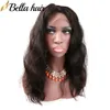 Capelli brasiliani chiusura a 360 frontali in pizzo solo onda del corpo pizzo pieno pre pizzicato con capelli del bambino 100% capelli umani Remy vergini naturali neri 22x4x2 BELLA HAIR Slay SALDI