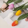 10pcs real toque de flores artificiais Latex Tulip for Fake Decoração Wet Silk Tulips do ramalhete da flor do casamento do jardim Decor