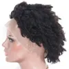 Lace Front perruques de cheveux humains crépus bouclés indien court Remy perruque pour les femmes noires 130% densité noeuds blanchis