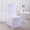 Housses de chaise blanches universelles de mariage, en Polyester et en élasthanne, pour hôtel, Banquet, salle à manger, réunion en plein air, fête, décor de mariage