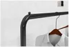服装ラックベッドルーム家具北欧アイアンアートガーメントフレームシンプルクリエイティブリチェン帽子黒吊りラック