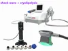 최신 쿨 웨이브는 체중 감량 / 휴대용 슬리밍 아름다움 기계를 들어 한 Cryolipolysis 및 충격파 치료 기계를 결합