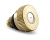 Brass Misting Nozzles Low Pressure Fog Mist Cooling Nozzle Orifice 1-section 0.3-0.8mm UNC10-24 Female Thread