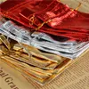 Guld- och silverdukväska Röd guldduk Bunt Pocket Dressing Smycken Smycken Gift Drawstring Bag Acceptance Packing Väskor 0 9LA10 K1