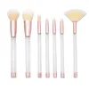 7PCS Makeup Brush Set Diamond Pro Highlighter Penslar Concealer Make up Brush Crystal Kwasten Set med tomt handtag kan fyllas på