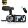 DV888 HD الكاميرا الرقمية المقربة الكاميرا 3 بوصة شاشة تعمل باللمس مع ميكروفون مراسل فيديو الزفاف السفر الهدايا الأساسية