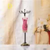 14style 25*6cm lace dress princess Sequins Jewelry Stand Mannequin Earring Necklace Stand Display Holder Ring storage jewelry rack 1pc C549